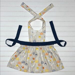 EUC Most Adorable Cottage Core Peter Pan Collar Mushroom Apron